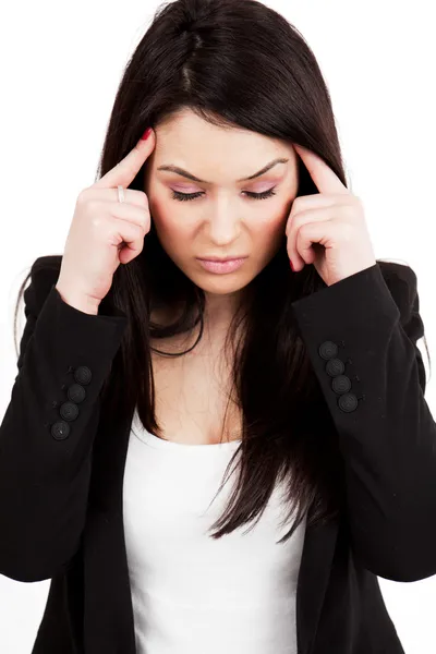 Kopfschmerzen oder Migräne — Stockfoto