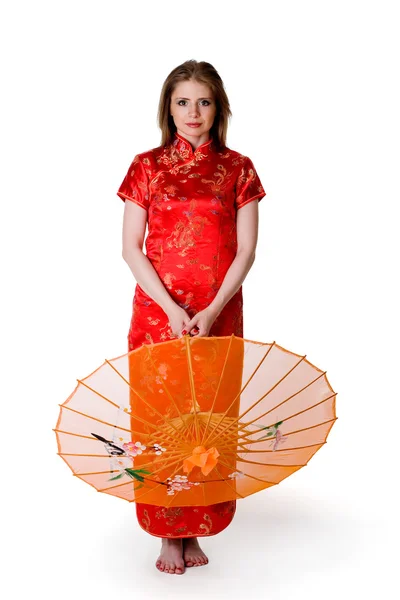 中国风格的女人 — 图库照片