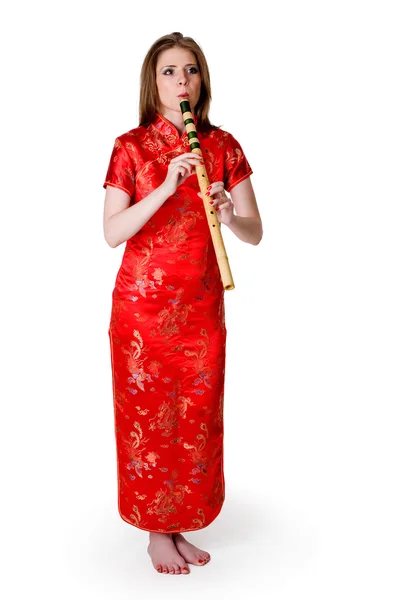Kina-stil kvinna — Stockfoto