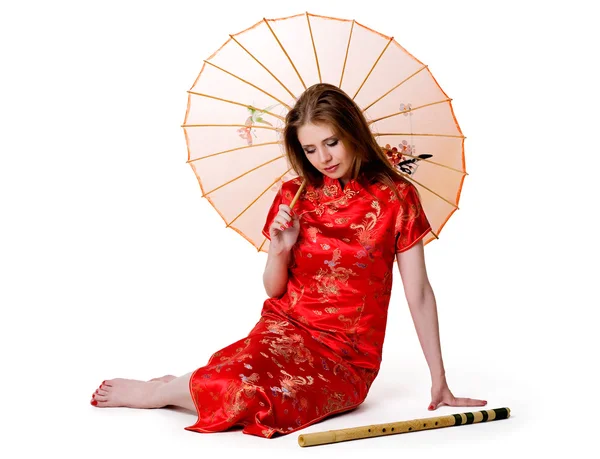 Donna in stile cinese — Foto Stock