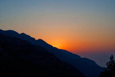 Sunrise in the Taurus Mountains. Turkey. clipart