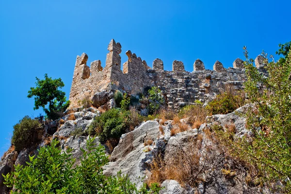 Antica Rovina Della Fortezza Bizantina Licia Turchia — Foto Stock