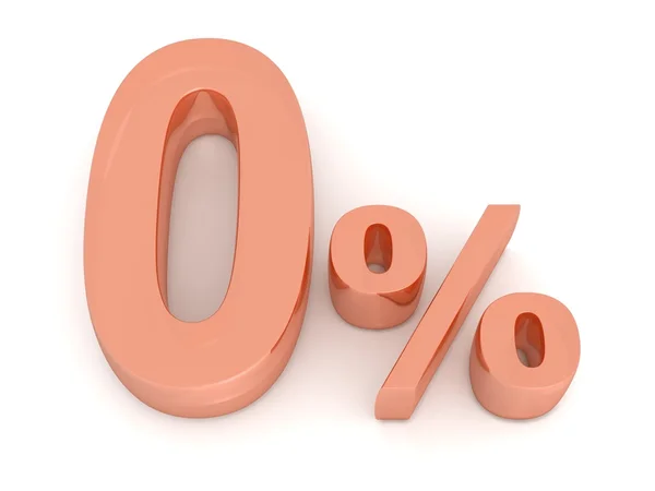 Zero por cento — Fotografia de Stock