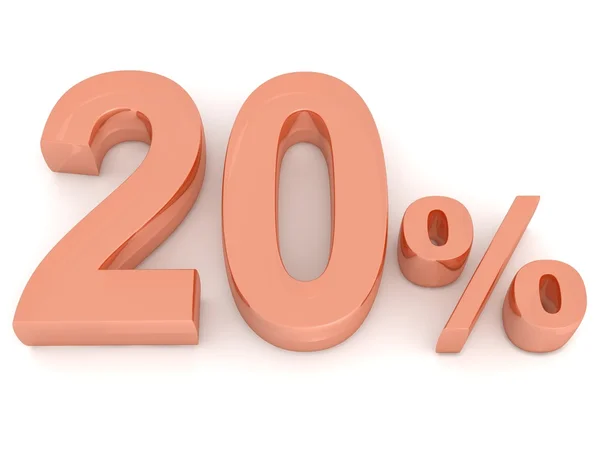 20% — Fotografia de Stock