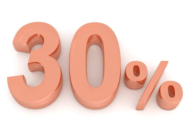 30% — Fotografia de Stock