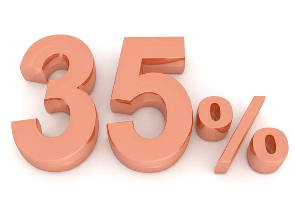 Vijfendertig procent — Stockfoto