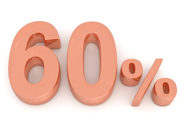 60%. — Foto de Stock
