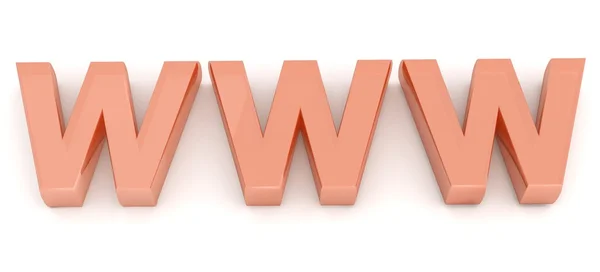 Elegante world wide web simbolo di Internet — Foto Stock
