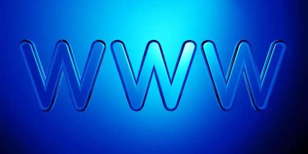 Símbolo de Internet de largura mundial elegante — Fotografia de Stock