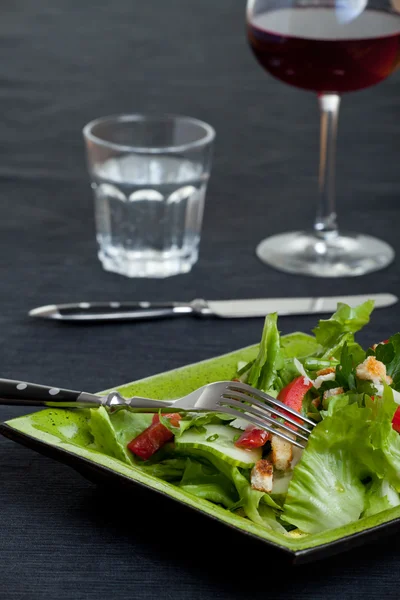 Detail of a mixed salad — Stock Photo, Image