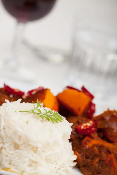 stock image Closeup of a squash curry