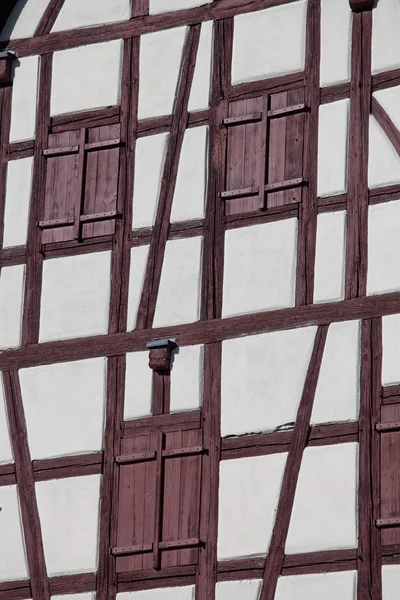 stock image Detail of an old framework house