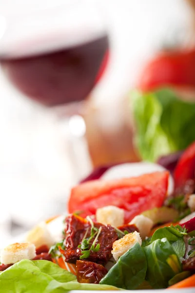 Detalhe de salada mista fresca — Fotografia de Stock
