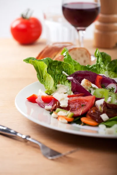 Detalii despre salata proaspătă mixtă — Fotografie, imagine de stoc