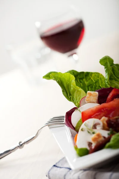 Detail of fresh mixed salad — Stock Photo, Image