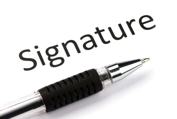 Firma aquí. — Foto de Stock