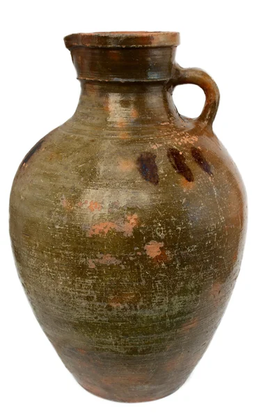 Old vase from clay, the handwork. — Stock Photo, Image
