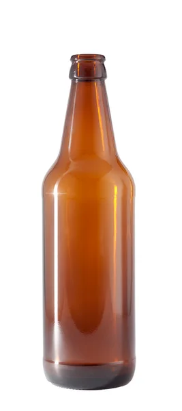 Темная Стеклянная Бутылка Пива Узкая Полоса Полосы — стоковое фото