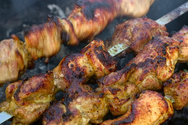 stock image Shashlik from pork