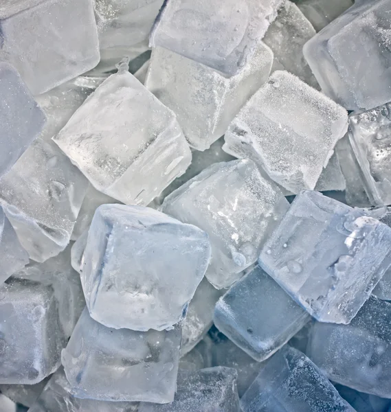 Cubes Ice Hoarfrost Snow — Stock Photo, Image