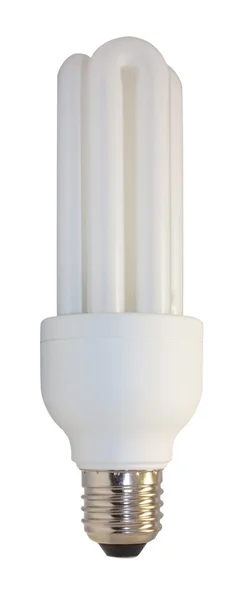 Energy Saving Bulb Isolated White Path — Stock Photo, Image