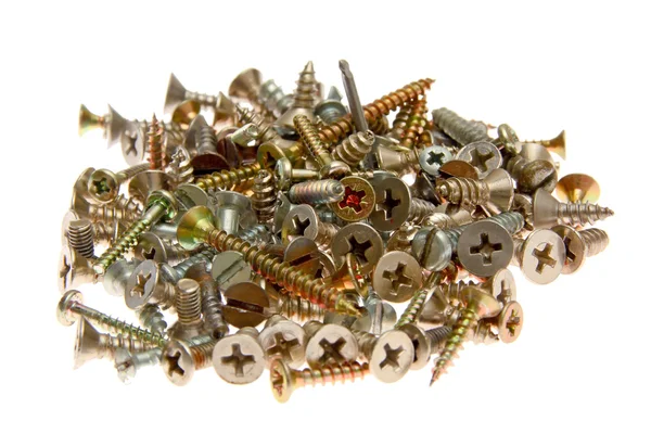 Bunch of screws — Stock Photo, Image