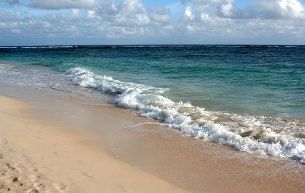 Waves Crashing on the Punta Cana Beach Royalty Free Stock Images