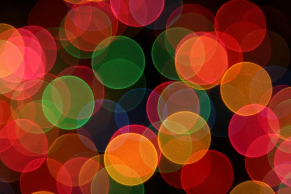 Luzes coloridas desfocadas — Fotografia de Stock