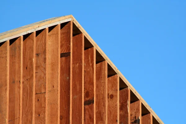 Rood houten frame — Stockfoto