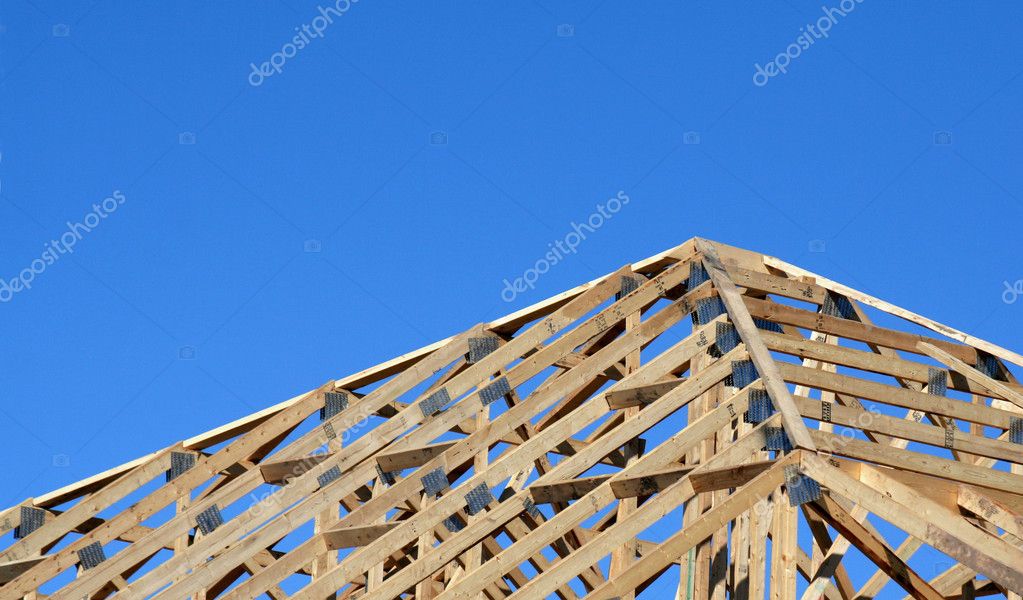 Wood Beam Roof — Stock Photo © ca2hill 4089100