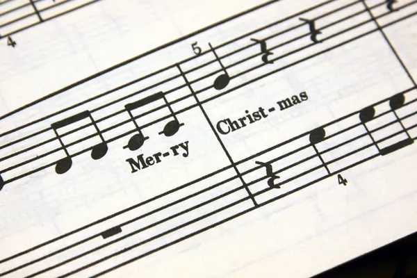 Wesoły Boże Narodzenie muzyki — Zdjęcie stockowe