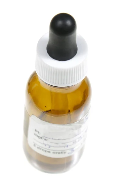 Одноразова гомеопатична пляшка — стокове фото