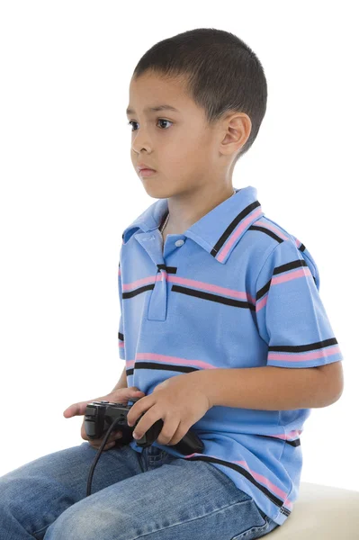 Preschooler with joystick — Stock Photo, Image