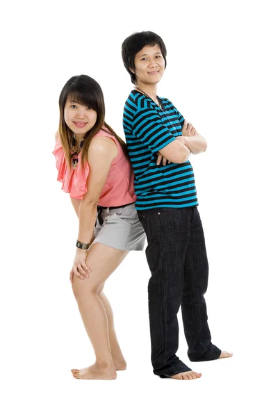 Two young asian women — Stock Photo, Image