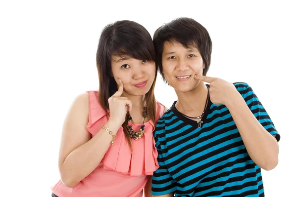 Two young asian women — Stock Photo, Image