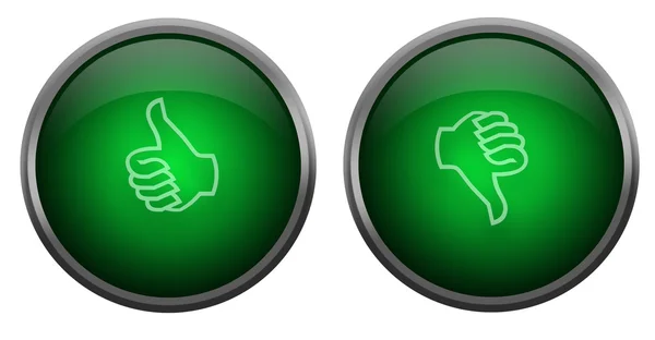 Thumbs buttons — Stock Photo, Image