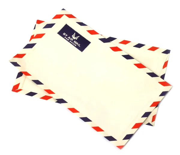 stock image Two airmail envelopes