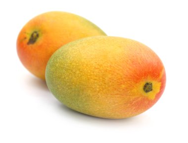 iki taze olgun Mango