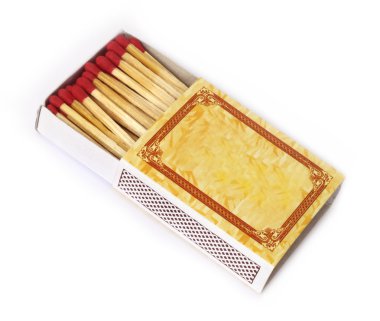 Close up of a matchbox clipart