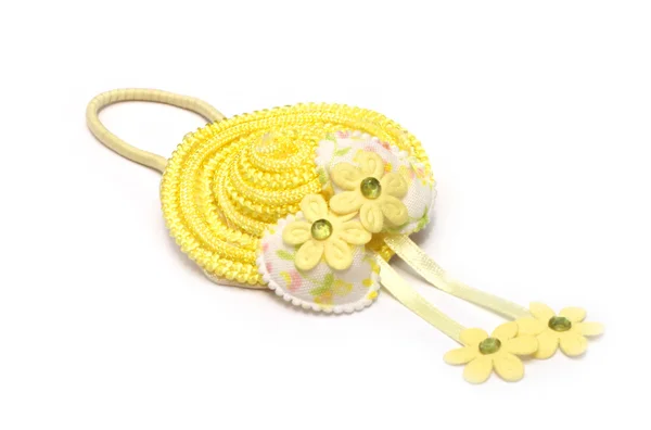 Yellow hair elastic — Stock Photo, Image