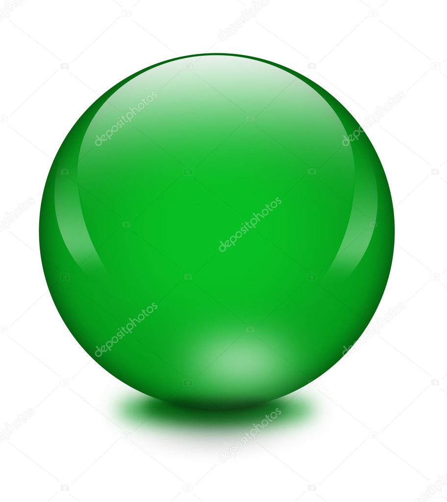 Green crystal ball