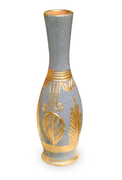 Глиняна квітка ваза — стокове фото