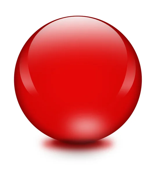Czerwony kryształowej kuli — Zdjęcie stockowe