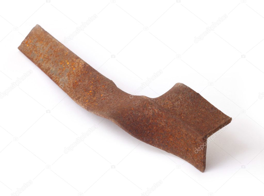 Rusty iron bar