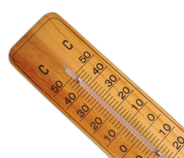 stock image Wooden thermometer