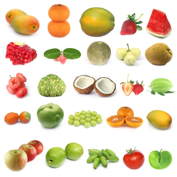 Коллекция фруктов — стоковое фото
