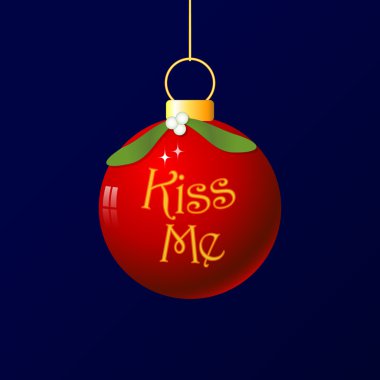 Christmas Love - Kiss Me clipart