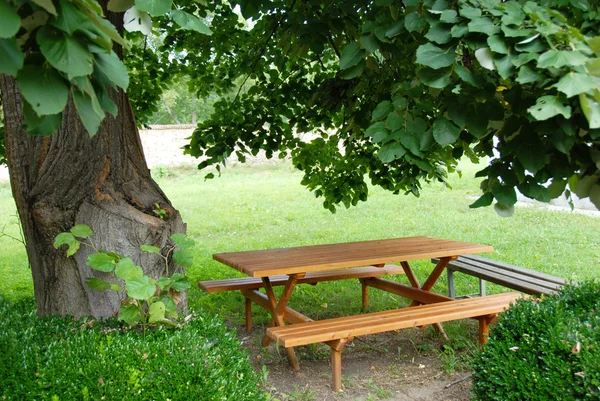 정원 테이블 — 스톡 사진