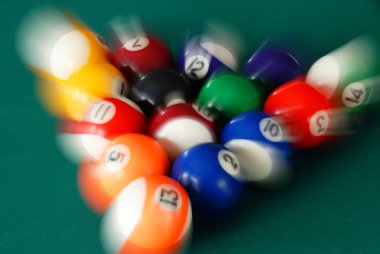 Billiards balls clipart