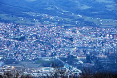 kırsal manzara mavi alacakaranlık